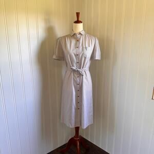Vintage 60s/70s Boho Striped Midi Dress size S